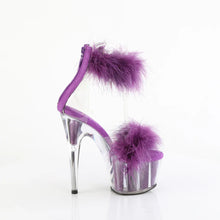 Load image into Gallery viewer, Tacones Pleaser ADORE-724F Transparente Morado Fur
