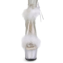 Carregar imagem no visualizador da galeria, Tacones Pleaser ADORE-724F Transparente Blanco Fur
