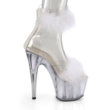 Carregar imagem no visualizador da galeria, Tacones Pleaser ADORE-724F Transparente Blanco Fur
