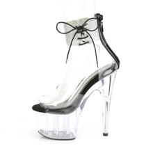 Carregar imagem no visualizador da galeria, Tacones Pleaser ADORE-724RS Transparente Negro
