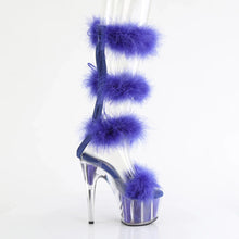 Cargar imagen en el visor de la galería, Tacones Pleaser ADORE-728F Transparente Royal Azul
