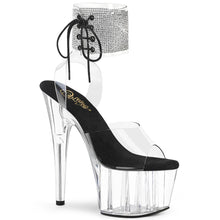 Carregar imagem no visualizador da galeria, Tacones Pleaser ADORE-791-2RS Transparente Negro
