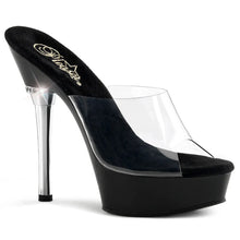 Load image into Gallery viewer, Tacones Pleaser ALLURE-601 Transparente Negro
