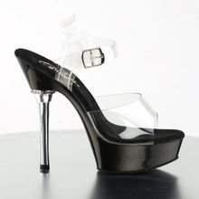 Carregar imagem no visualizador da galeria, Tacones Pleaser ALLURE-608 Transparente Negro
