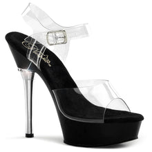 Carregar imagem no visualizador da galeria, Tacones Pleaser ALLURE-608 Transparente Negro
