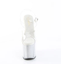 Load image into Gallery viewer, Tacones Pleaser AMAZE-808SRS Transparente Plata
