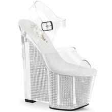 Load image into Gallery viewer, Tacones Pleaser AMAZE-808SRS Transparente Plata
