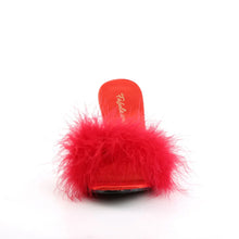 Cargar imagen en el visor de la galería, Tacones Fabulicious AMOUR-03 Rojo Pu Fur
