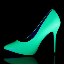 Load image into Gallery viewer, Zapatos Pleaser AMUSE-20 Neon Verde Charol
