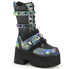 Carregar imagem no visualizador da galeria, Botas Demonia ASHES-120 Negro Vegan Le Verde Multi Oil
