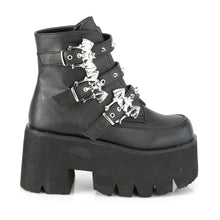 Cargar imagen en el visor de la galería, Botines Demonia ASHES-55 Negro Piel vegana
