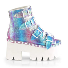 Carregar imagem no visualizador da galeria, Botines Demonia ASHES-70 Morado Multi Iridescent V. Le
