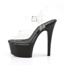 Cargar imagen en el visor de la galería, Tacones Pleaser ASPIRE-608 Transparente Negro
