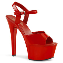 Cargar imagen en el visor de la galería, Tacones Pleaser ASPIRE-609 Rojo Charol
