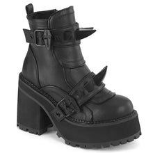 Carregar imagem no visualizador da galeria, Botines Demonia ASSAULT-72 Negro Piel vegana
