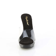 Cargar imagen en el visor de la galería, Tacones Fabulicious ATHENA-501 - Transparente / Negro
