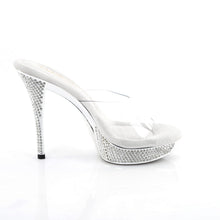 Cargar imagen en el visor de la galería, Tacones Fabulicious ATHENA-501 - Transparente / Cromo plata
