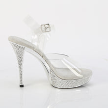 Cargar imagen en el visor de la galería, Tacones Fabulicious ATHENA-508 - Transparente / Cromo plata
