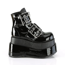 Carregar imagem no visualizador da galeria, Botines Demonia BEAR-104 Negro Pat-Piel vegana
