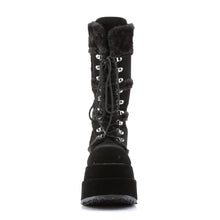 Load image into Gallery viewer, Botas Demonia BEAR-202 Negro Ante vegano
