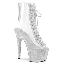Cargar imagen en el visor de la galería, Tacones Pleaser BEJEWELED-1016C-2-7 Transparente Plata
