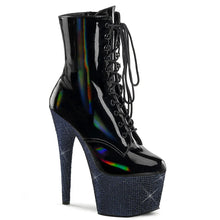 Cargar imagen en el visor de la galería, Tacones Pleaser BEJEWELED-1020-7 Negro Holo Charol
