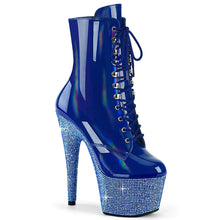 Carregar imagem no visualizador da galeria, Tacones Pleaser BEJEWELED-1020-7 Azul Holo Charol
