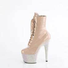 Cargar imagen en el visor de la galería, Tacones Pleaser BEJEWELED-1020-7 Nude Holo Charol

