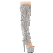 Cargar imagen en el visor de la galería, Tacones Pleaser BEJEWELED-3019C-RSF- Transparente Plata
