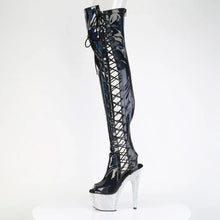 Carregar imagem no visualizador da galeria, Tacones Pleaser BEJEWELED-3052HG-7 Negro Holo Charol
