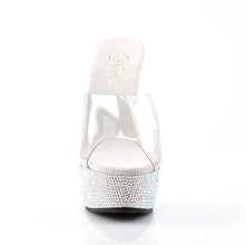 Cargar imagen en el visor de la galería, Tacones Pleaser BEJEWELED-601DM Transparente Plata
