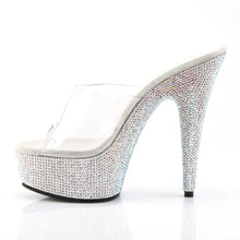 Cargar imagen en el visor de la galería, Tacones Pleaser BEJEWELED-601DM Transparente Plata
