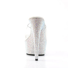 Cargar imagen en el visor de la galería, Tacones Pleaser BEJEWELED-601DM Transparente Plata
