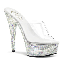 Cargar imagen en el visor de la galería, Tacones Pleaser BEJEWELED-601DM Transparente Plata
