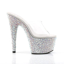 Cargar imagen en el visor de la galería, Tacones Pleaser BEJEWELED-701MS Transparente Plata
