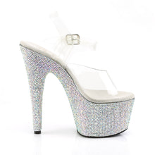 Cargar imagen en el visor de la galería, Tacones Pleaser BEJEWELED-708DM - Transparente / Strass multicolor plata
