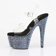 Cargar imagen en el visor de la galería, Tacones Pleaser BEJEWELED-708MS Transparente Negro
