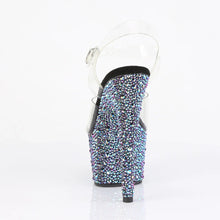 Cargar imagen en el visor de la galería, Tacones Pleaser BEJEWELED-708MS Transparente Negro
