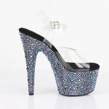 Cargar imagen en el visor de la galería, Tacones Pleaser BEJEWELED-708MS Transparente Negro
