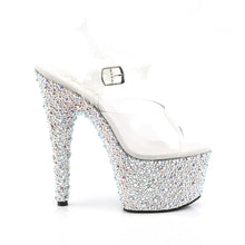 Cargar imagen en el visor de la galería, Tacones Pleaser BEJEWELED-708MS Transparente Plata
