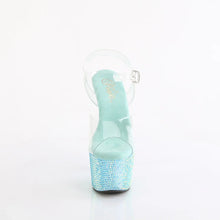 Carregar imagem no visualizador da galeria, Tacones Pleaser BEJEWELED-708RRS Transparente Aguamarina
