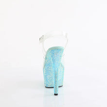 Carregar imagem no visualizador da galeria, Tacones Pleaser BEJEWELED-708RRS Transparente Aguamarina

