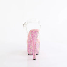 Cargar imagen en el visor de la galería, Tacones Pleaser BEJEWELED-708RRS Transparente B. Rosa
