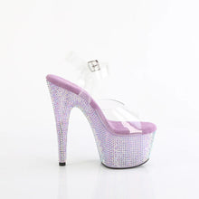 Cargar imagen en el visor de la galería, Tacones Pleaser BEJEWELED-708RRS Transparente Lavanda
