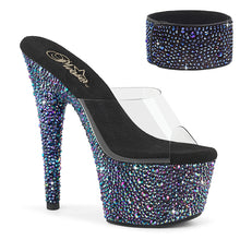 Cargar imagen en el visor de la galería, Tacones Pleaser BEJEWELED-712MS - Transparente Strass Negro
