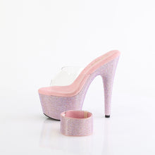 Cargar imagen en el visor de la galería, Tacones Pleaser BEJEWELED-712RS - Transparente / Strass multicolor rosa
