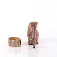Cargar imagen en el visor de la galería, Tacones Pleaser BEJEWELED-712RS - Transparente / Strass multicolor bronce
