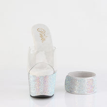 Cargar imagen en el visor de la galería, Tacones Pleaser BEJEWELED-712RS - Transparente / Strass multicolor plata
