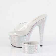 Cargar imagen en el visor de la galería, Tacones Pleaser BEJEWELED-712RS - Transparente / Strass multicolor plata
