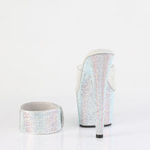 Cargar imagen en el visor de la galería, Tacones Pleaser BEJEWELED-712RS - Transparente / Strass multicolor plata
